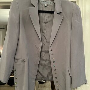 Morgane Le Fay Silk Blazer and Dress Set